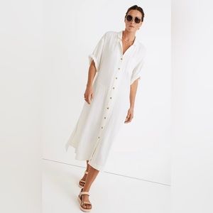 Madewell NWT Lightestspun Cover-Up Maxi Shirtdress XL